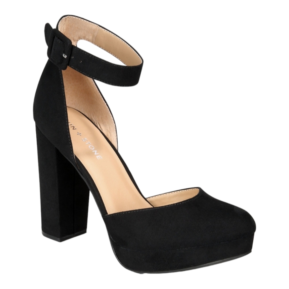 Sun + Stone Block-Heel Pumps